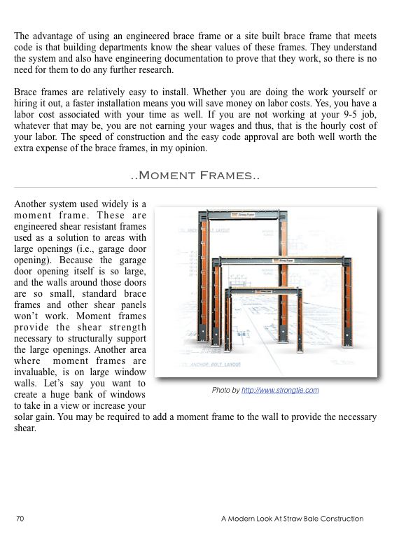 A Modern Look At Straw Bale Construction eBook, authors Andrew Morrison and Chris Keefe, page 70 - strawbale.com
