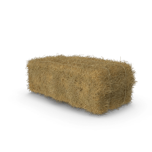 Straw bale for construction