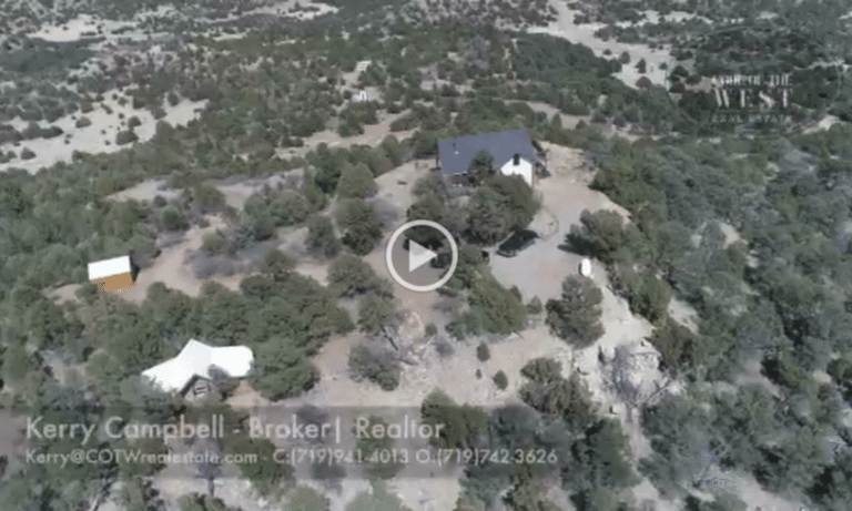 aerial tour video straw bale house for sale in colorado