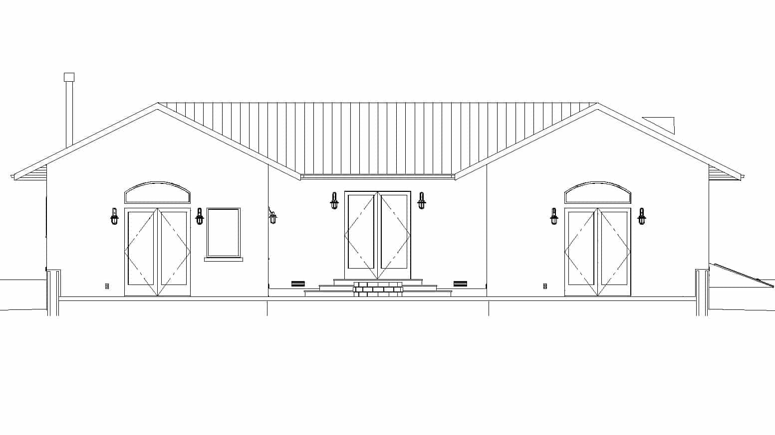 Straw Bale House Plans - Bale Hacienda 2400