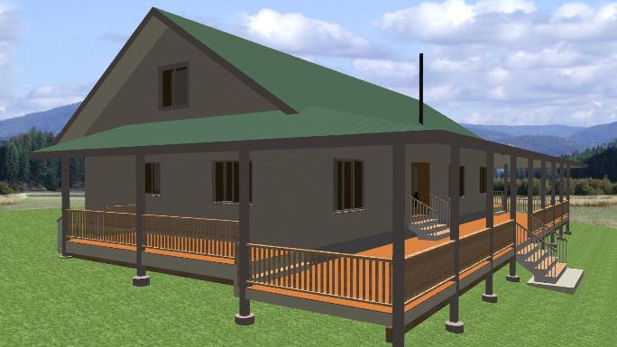 Straw Bale House Plans - Eco Family 2600