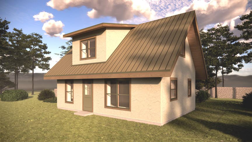Straw Bale House Plans - Siskiyou Cottage 800
