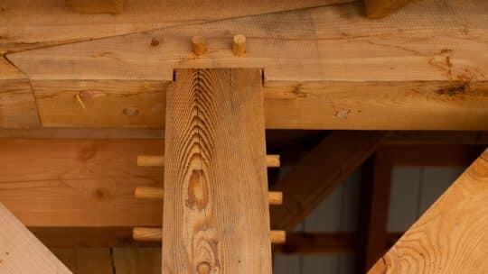 timber frame detail, joinery